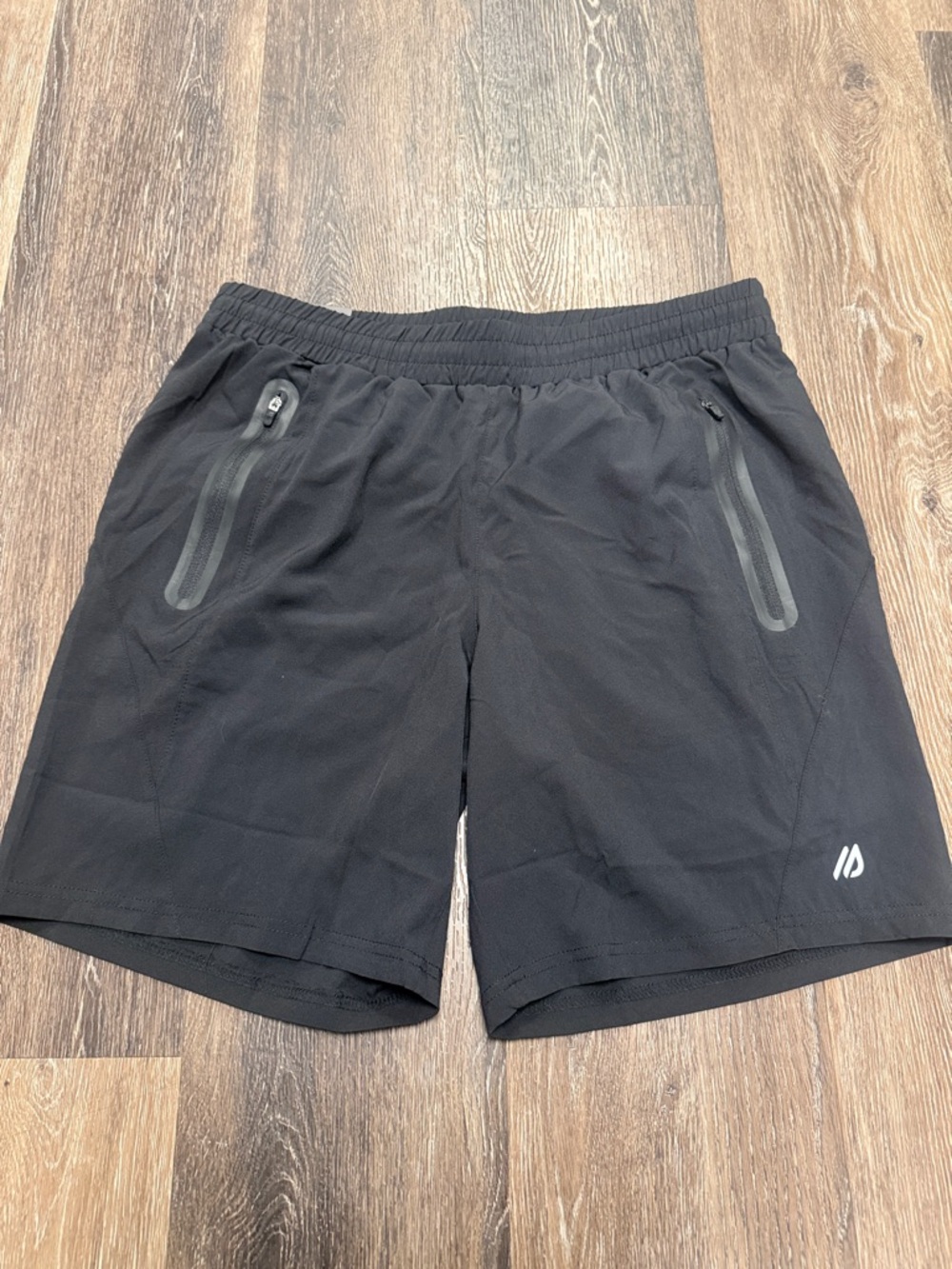 Eddie Bauer Black Athletic Zip-Pocket Shorts